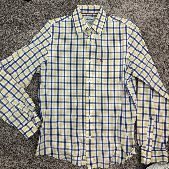 Abercrombie & Fitch Men's Long Sleeve Button Up Dress Shirts Sz L Lot Of 3 - Picture 8 of 9